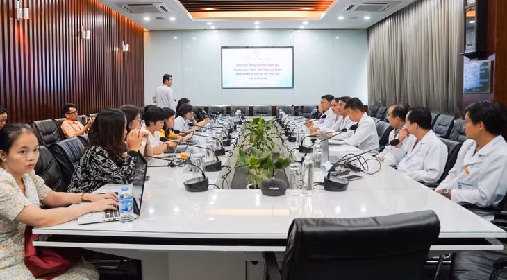 Báo cáo về sự thành công của ca phẫu thuật - Ảnh BVCC