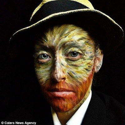 Kiểu trang điểm lấy cảm hứng từ Vincent van Gogh.