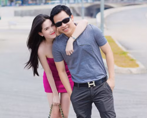 Ngọc Trinh thân thiết với ông bầu Vũ Khắc Tiệp.