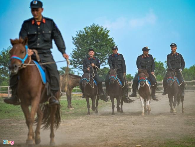 Mỗi chiến sĩ được giao cho một con ngựa, tự chăm sóc, nuôi dưỡng và huấn luyện. Đối với các chiến sĩ CSCĐ kỵ binh, ngựa không chỉ là vật nuôi nghiệp vụ mà còn là "người anh em 4 chân" đồng hành cùng họ trong suốt quá trình công tác.