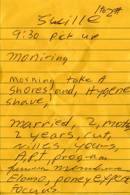 Những dòng ghi chú vội vã ông có thể quên ngay ngày hôm sau.