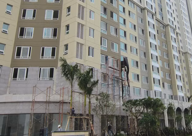 Dự án Hyundai Hillstate đang trong quá trình hoàn thiện