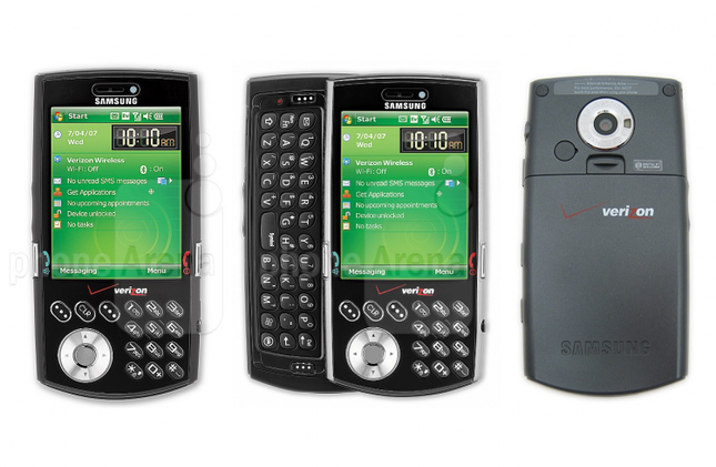 Trước Windows Phone, Microsoft có Windows Mobile đóng vai trò là nền tảng hệ điều hành cho các thiết bị di động. Samsung không có nhiều smartphone sử dụng hệ điều hành này, tuy nhiên Samsung SCH-i760 là một trong những chiếc máy nổi tiếng và phổ biến nhất. Mặc dù máy có ngoại hình khá kì quặc so với những chiếc smartphone hiện đại, những gì Samsung SCH-i760 mang đến là khá ấn tượng, bao gồm, bàn phím QWERTY đầy đủ dạng trượt, màn hình cảm ứng 2,8 inch QVGA và hỗ trợ khe cắm thẻ nhớ microSD.