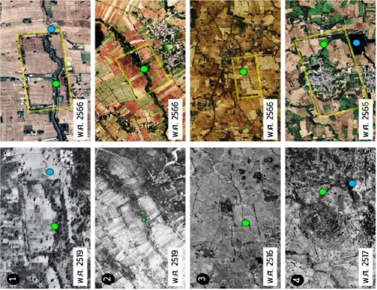 Thế nhưng, bức ảnh vệ tinh tiết lộ một bờ kè đất 4 mặt trải dài về phía Bắc, phía Đông và phía Tây của Kênh đào Takhong.