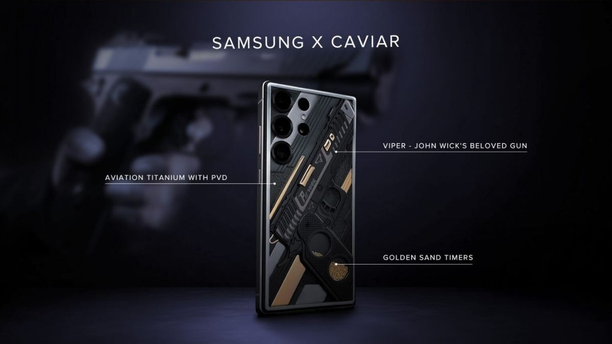 Caviar vừa ra mắt phiên bản giới hạn Galaxy S25 Ultra Viper, nổi bật với lớp vỏ titan đen tuyền phủ PVD - một kỹ thuật thường thấy trên những mẫu đồng hồ Thụy Sĩ cao cấp.