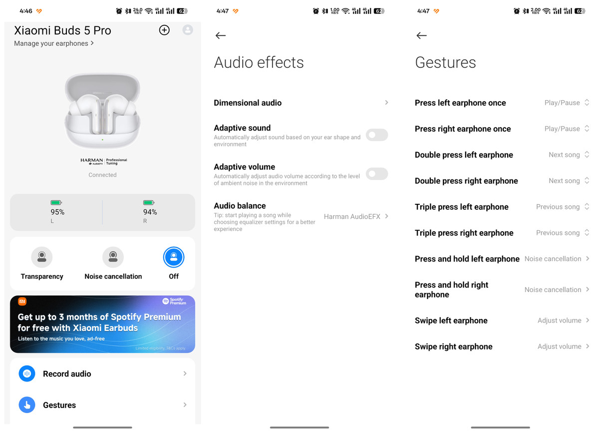 Xiaomi Buds 5 Pro có pin 53 mAh với mỗi tai nghe và 570 mAh đối với hộp sạc. Xiaomi tuyên bố thời lượng pin của sản phẩm đạt 8 giờ khi tắt ANC, tăng lên tới 40 giờ khi sử dụng với hộp sạc.