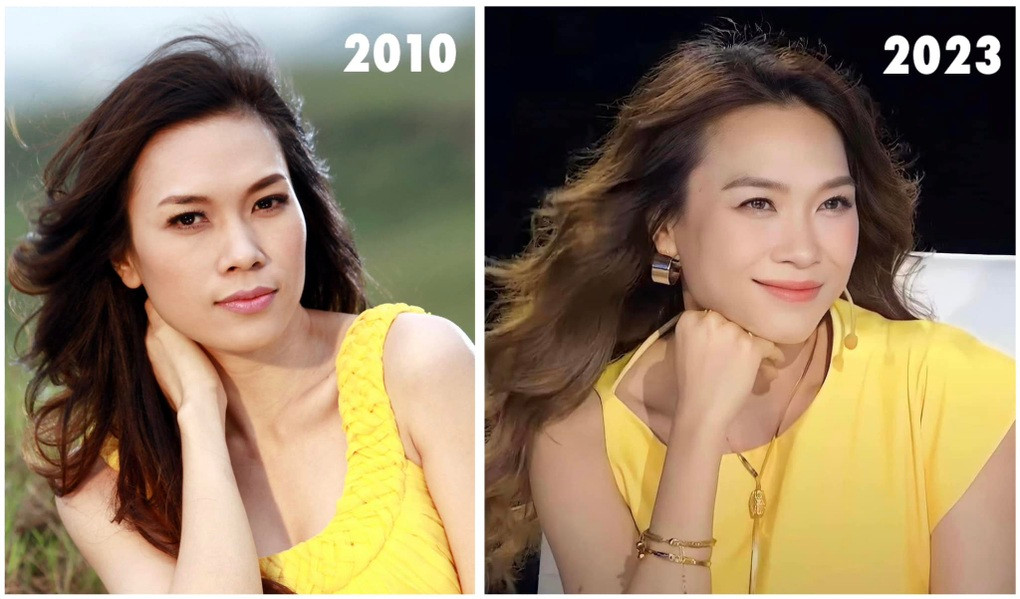 Hồi đầu tháng 9, bức ảnh so sánh Mỹ Tâm phiên bản năm 2010 và phiên bản hiện tại gây "bão" mạng xã hội. Khán giả khen ngợi giọng ca 8X không thay đổi sau 13 năm, thậm chí gương mặt ngày càng xinh đẹp.