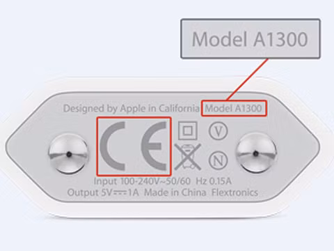 Các bộ sạc iPhone lỗi có mã "Model A1300".