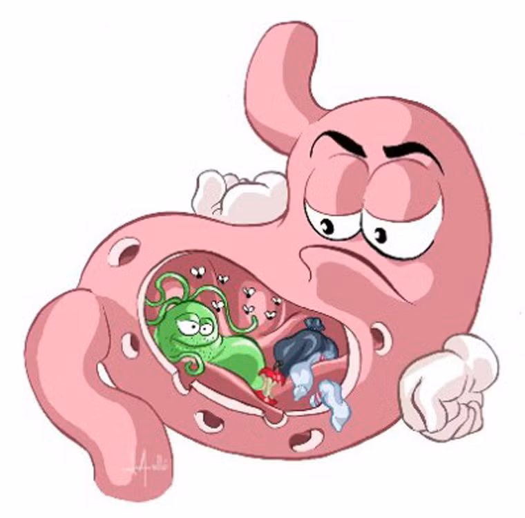 Đặc biệt, nếu sau khi ăn cảm thấy đầy bụng và từng được chẩn đoán nhiễm khuẩn H.pylori thì bạn nên thăm khám sức khỏe sớm để điều trị tận gốc trước khi chúng biến chứng thành ung thư.