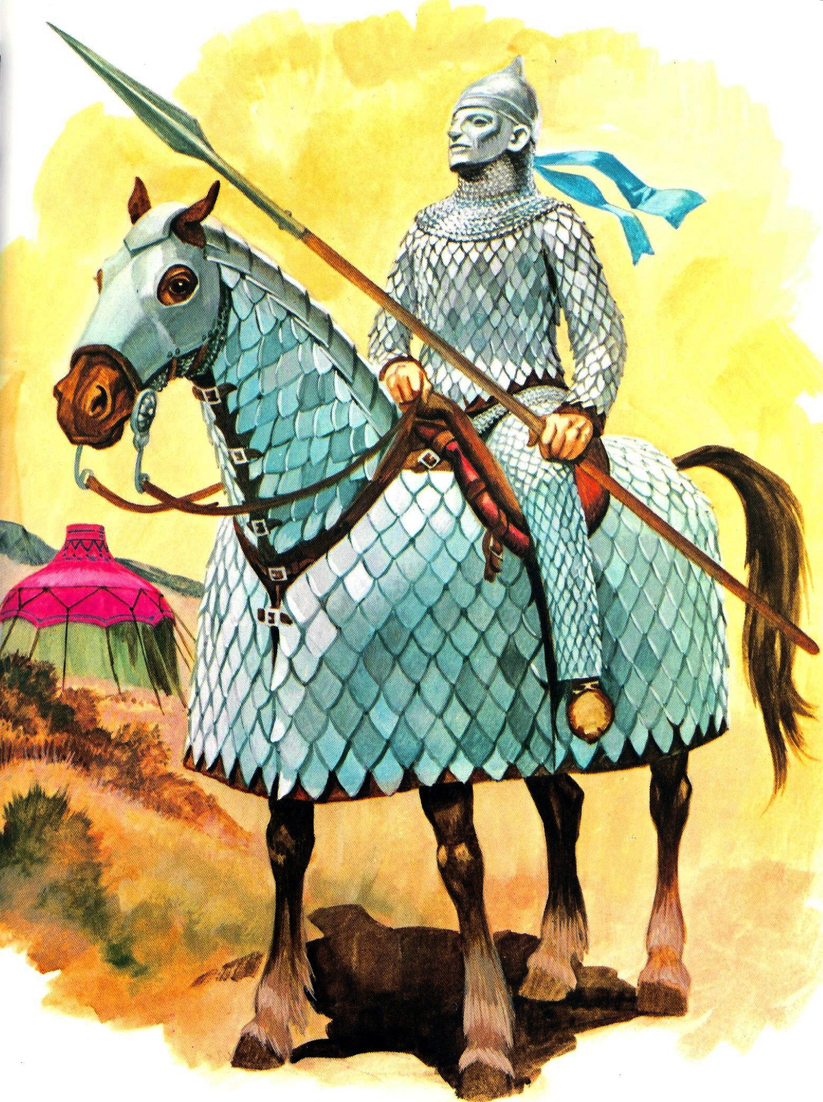 Trong quá khứ, kỵ binh nặng của bộ tộc du mục Parthia và vương triều Sassanid Ba Tư là những lực lượng sử dụng trường thương kontos nổi tiếng nhất.