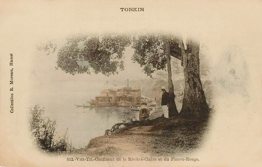 Một hình ảnh khác về khu vực ngã ba sông Lô - sông Hồng ở Việt Trì xưa.