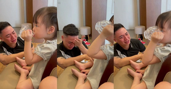 Vo cho con di mau giao, chong khoc nuc no so kho