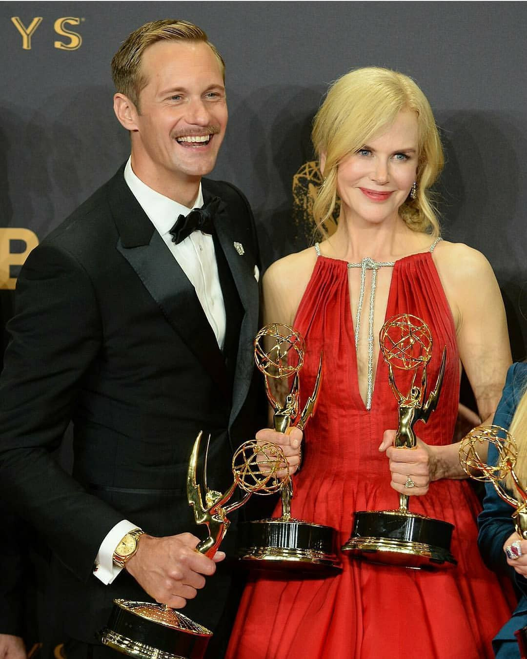 Với vai diễn Perry Wright trong Big Little Lies (2017-2019), Alexander Skarsgård cũng có nhiều cảnh quay táo bạo với minh tinh Nicole Kidman. Vai diễn cũng mang lại cho anh nhiều giả thưởng tại giải Quả cầu vàng, Primetime Emmy Awards, Critics' Choice Awards, Screen Actors Guild Awards.