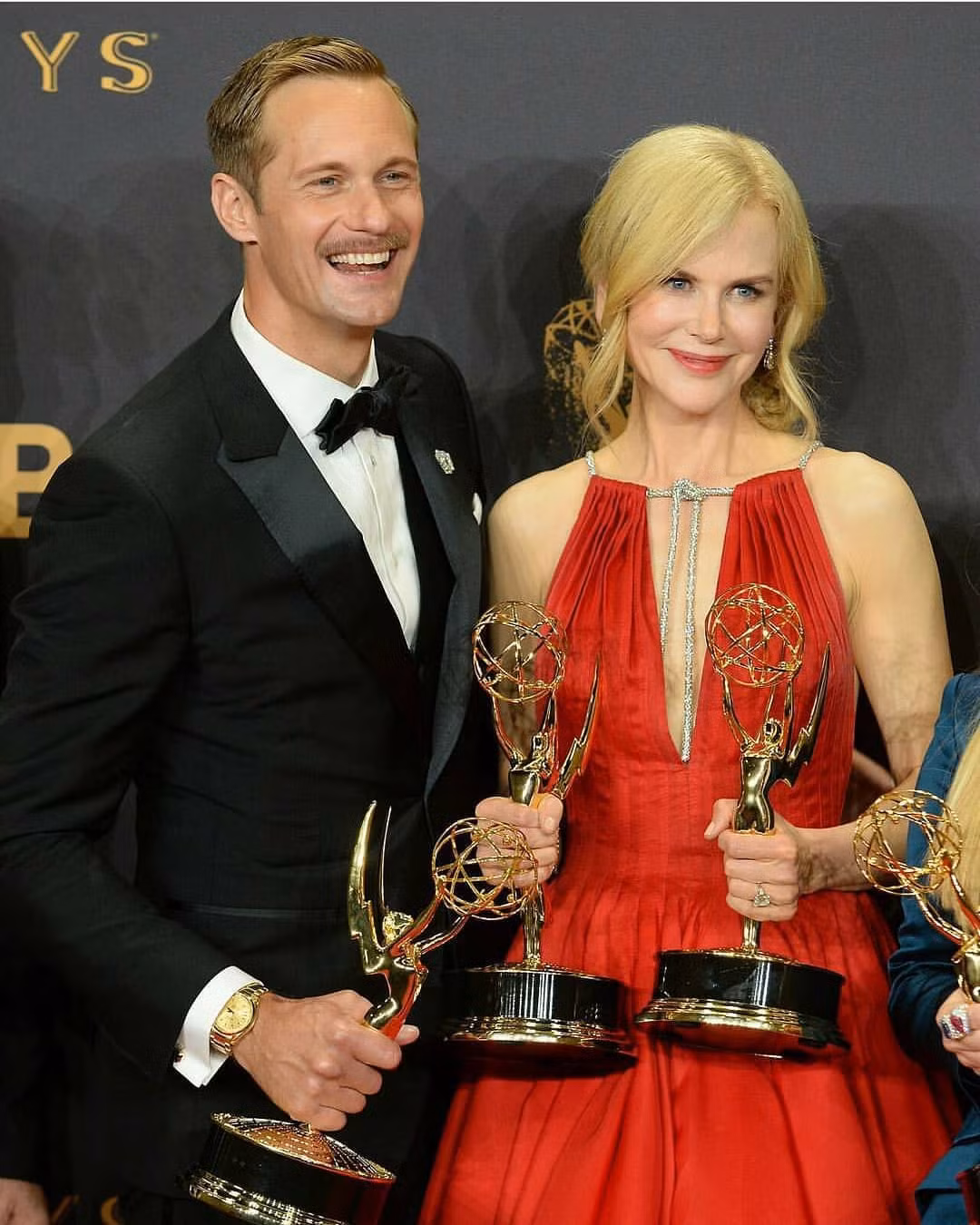 Với vai diễn Perry Wright trong Big Little Lies (2017-2019), Alexander Skarsgård cũng có nhiều cảnh quay táo bạo với minh tinh Nicole Kidman. Vai diễn cũng mang lại cho anh nhiều giả thưởng tại giải Quả cầu vàng, Primetime Emmy Awards, Critics' Choice Awards, Screen Actors Guild Awards.