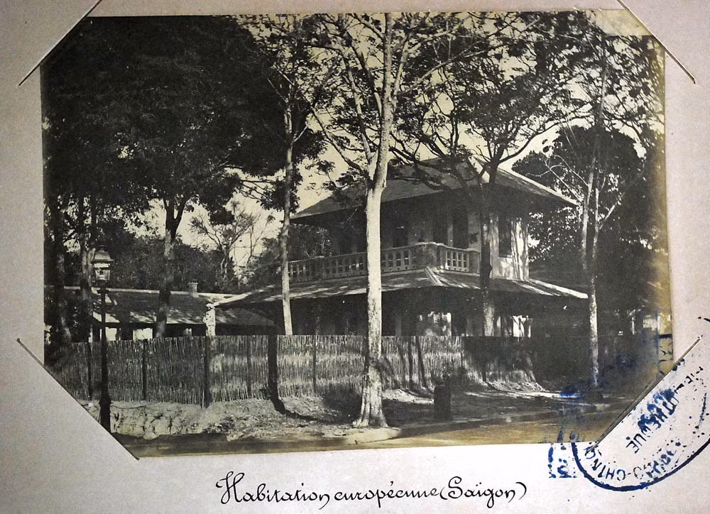 Một khu nhà của người Âu ở Sài Gòn.