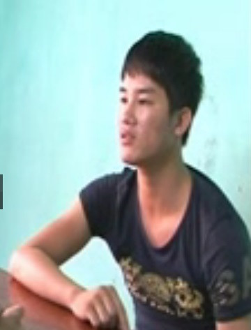 Đối tượng Bùi Khánh Tài tại cơ quan điều tra.