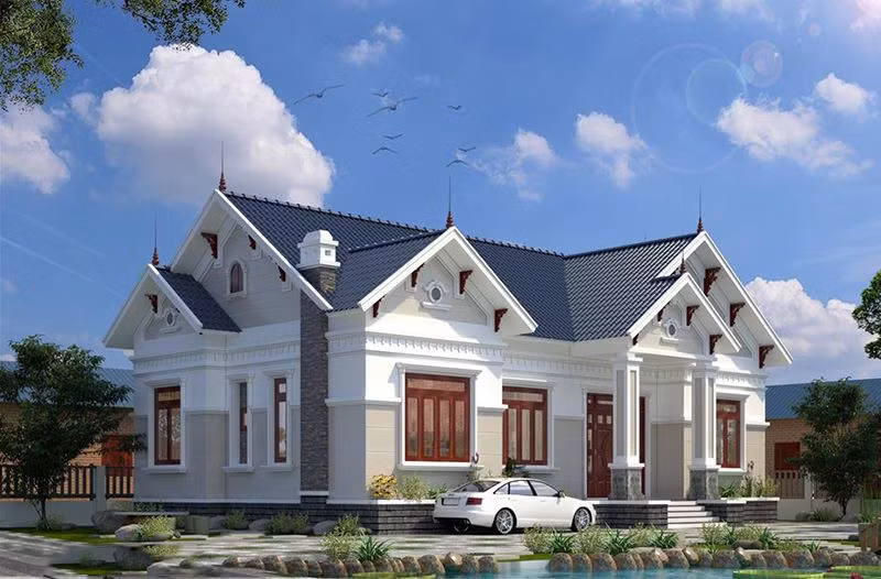 Mau nha vuon dep 1 tang 4 phong ngu, nhin la me-Hinh-2