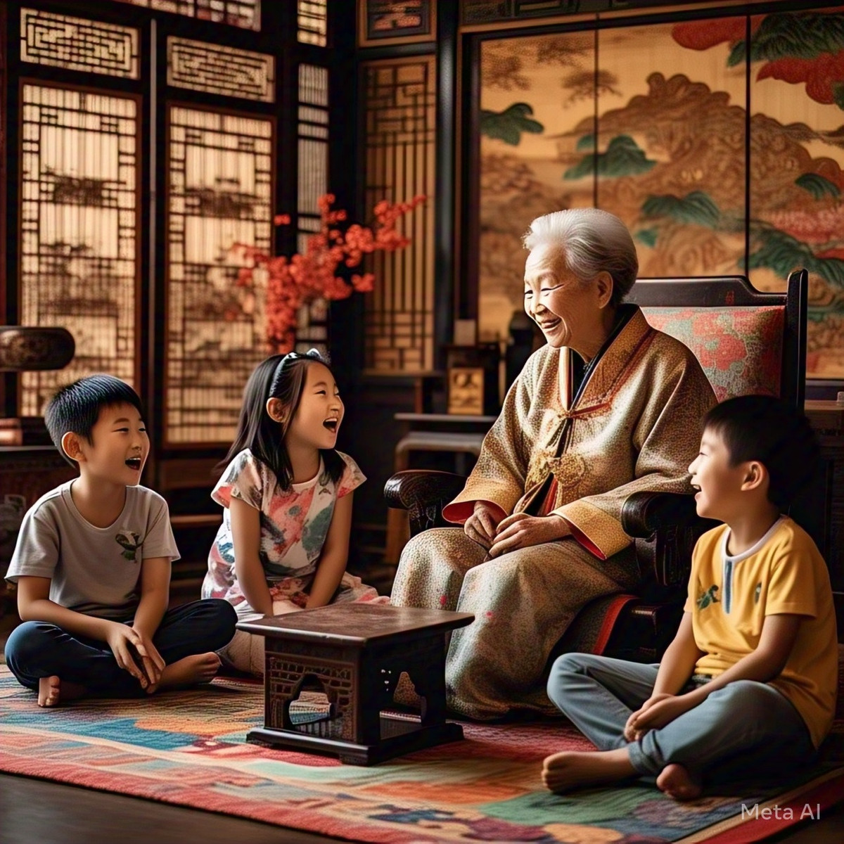 Nha co 3 am sinh nguoi cao quy, 3 cay con chau giau sang