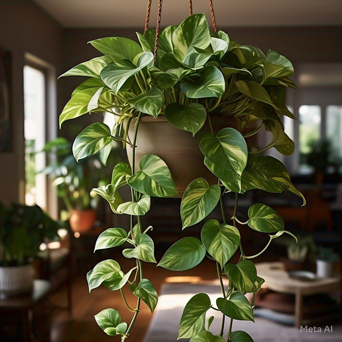 1. Cây cảnh trầu bà, lan chi: "máy lọc không khí". Khi nói đến khả năng thanh lọc không khí, cây cảnh lan chi và trầu bà chắc chắn là hai loại cây lý tưởng bạn không thể bỏ qua. Chúng không chỉ dễ bảo trì mà còn có thể hấp thụ hiệu quả các khí độc hại trong nhà như formaldehyde và benzen, và được gọi là "máy lọc không khí trong nhà". 