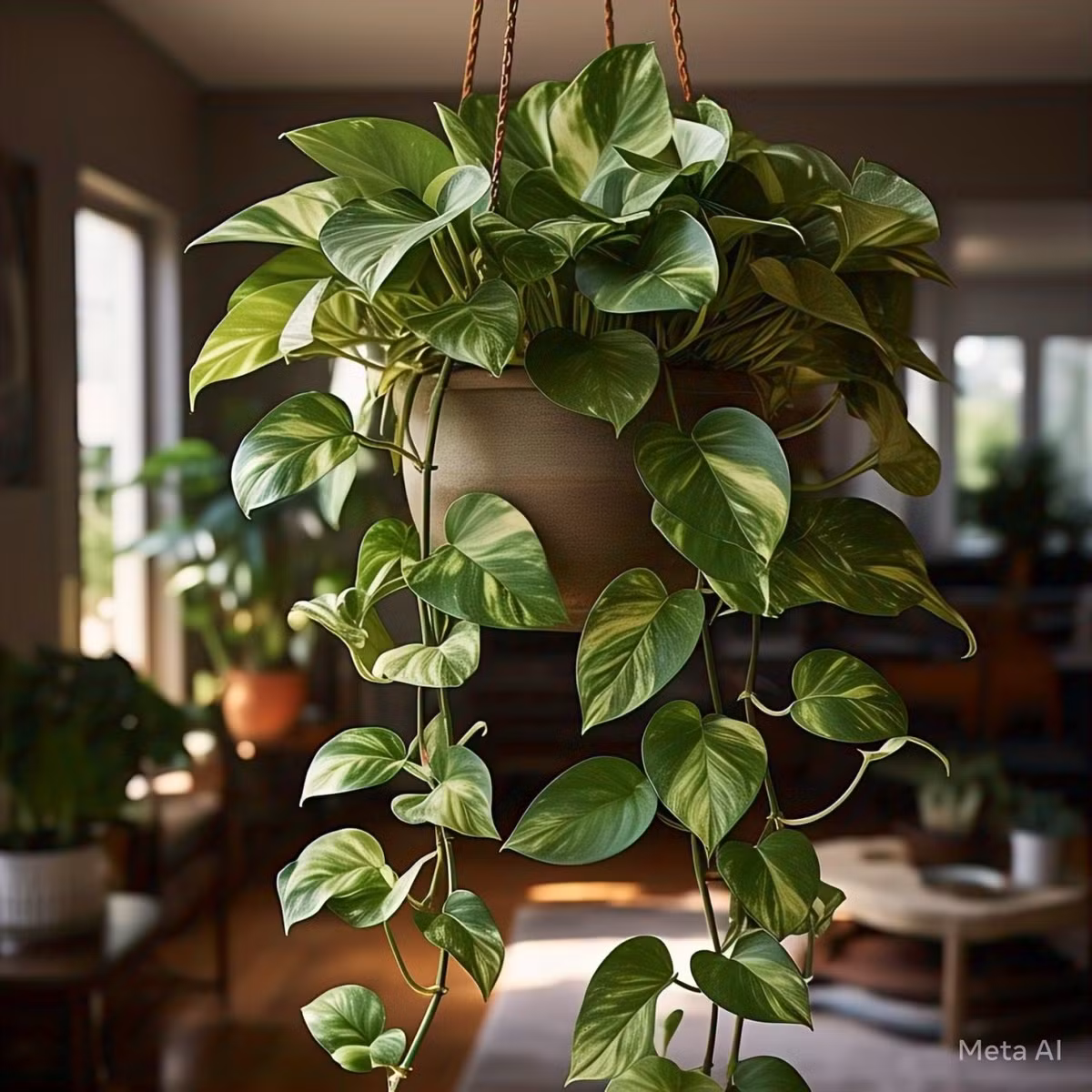 1. Cây cảnh trầu bà, lan chi: "máy lọc không khí". Khi nói đến khả năng thanh lọc không khí, cây cảnh lan chi và trầu bà chắc chắn là hai loại cây lý tưởng bạn không thể bỏ qua. Chúng không chỉ dễ bảo trì mà còn có thể hấp thụ hiệu quả các khí độc hại trong nhà như formaldehyde và benzen, và được gọi là "máy lọc không khí trong nhà". 