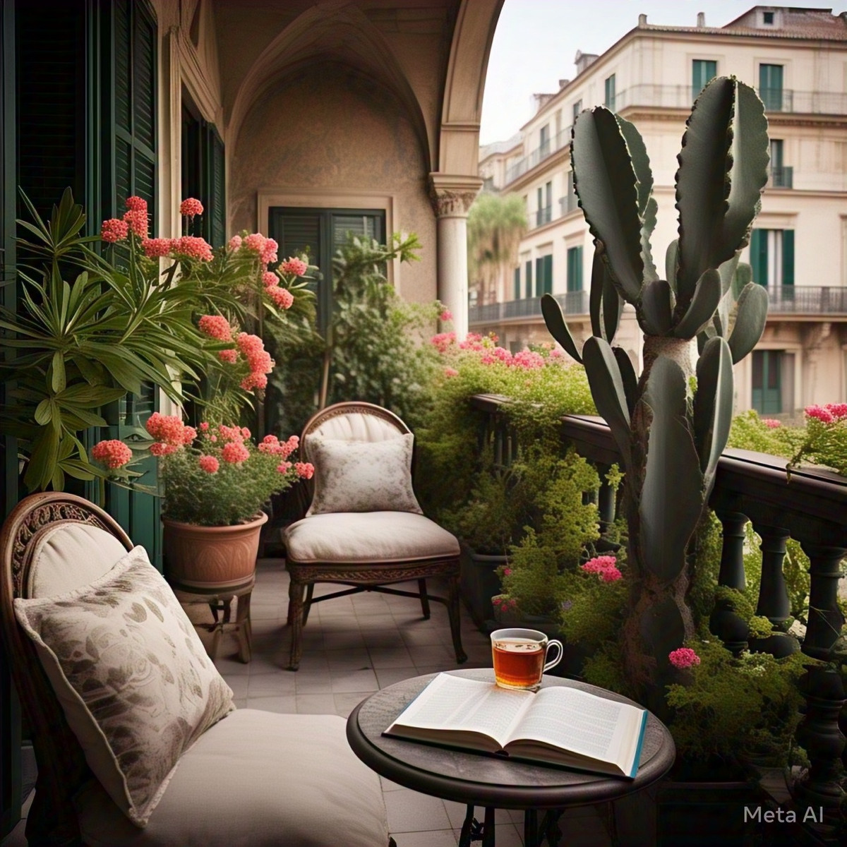 . Cây cảnh: Xương rồng ba cạnh. Là cây cảnh cát tường cực kỳ dễ trồng. Nó xanh tươi quanh năm, dáng bá đạo, chỉ trồng nửa năm đã cao cả mét. Cây cảnh này với thân dày như gai rồng và gai dày, được coi là loại cây có hiệu quả trong phong thủy để xua đuổi tà ma khỏi thế giới bên ngoài.