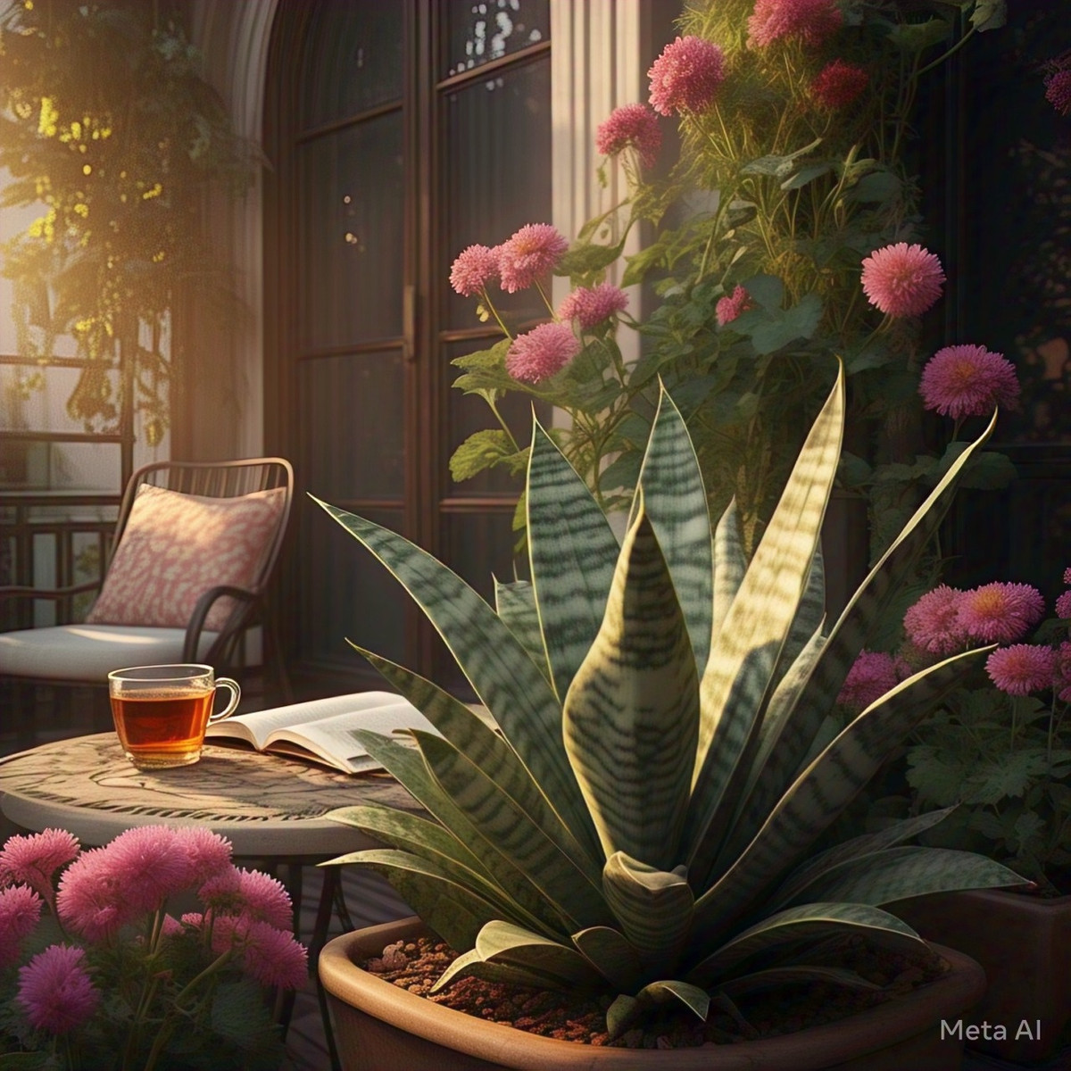  2. Cây cảnh: Lưỡi hổ. Lá của cây cảnh lưỡi hổ (Sansevieria) thẳng như kiếm, một số loại có viền vàng, được coi là "thanh kiếm vàng". Do đó, theo người xưa, đặt cây cảnh này ở vị trí tài lộc có thể cắt đứt những nguy cơ tiềm ẩn về mất mát tài chính. 