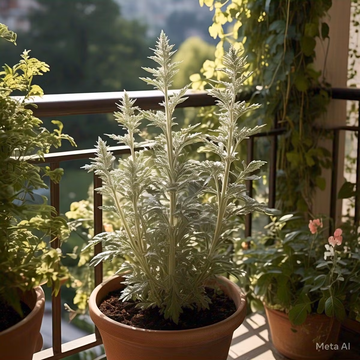  Cho ngải cứu khô vào một chiếc túi thơm và đặt dưới gối có thể làm dịu tâm trí và hỗ trợ giấc ngủ; đốt cây ngải cứu và xông phòng có thể thanh lọc từ trường trong nhà. Người xưa cho rằng, trồng một chậu ngải cửu ở ban công sẽ ngăn chặn tà khí và xua đi vận xủi, bệnh tật ra khỏi nhà. 