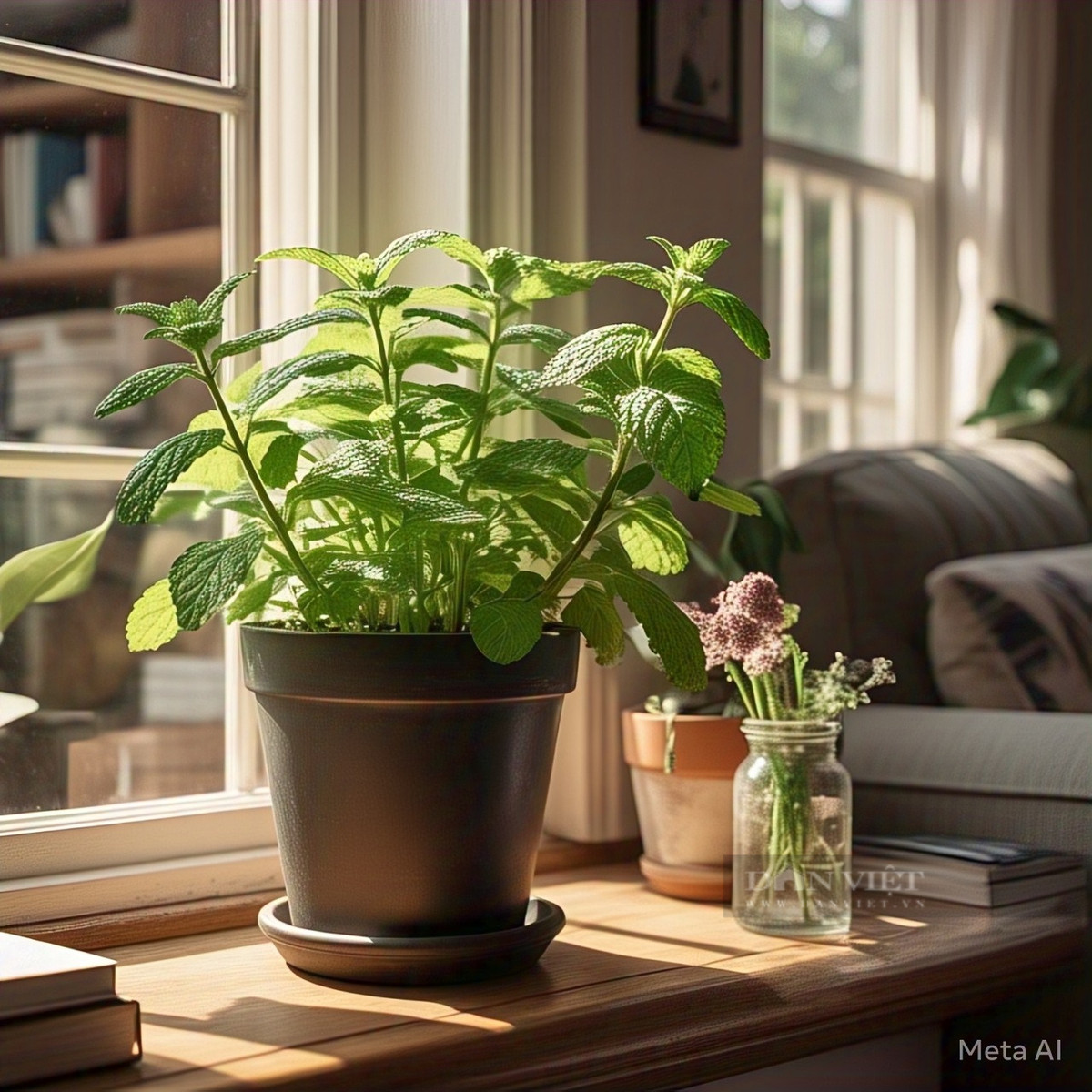  Cây cảnh: Bạc hà. Có nhiều lợi ích khi trồng bạc hà vào mùa hè. Không chỉ xanh mát, nó còn có tác dụng xua đuổi muỗi, tiêu diệt và ức chế vi khuẩn. Ngay cả mùi hương mát lạnh của bạc hà cũng có thể làm sảng khoái tâm trí. 