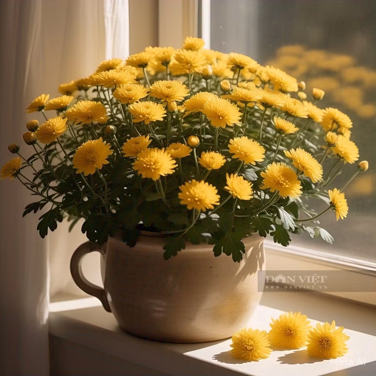 Cây cảnh Cúc: Có nhiều loại hoa cúc với dáng vẻ duyên dáng và màu sắc tươi sáng. Chúng tượng trưng cho sự may mắn, sức khỏe và tuổi thọ. Hoa cúc có ý nghĩa văn hóa sâu sắc và cũng được trồng như một loài hoa tốt cho sức khỏe trong cuộc sống hàng ngày. 