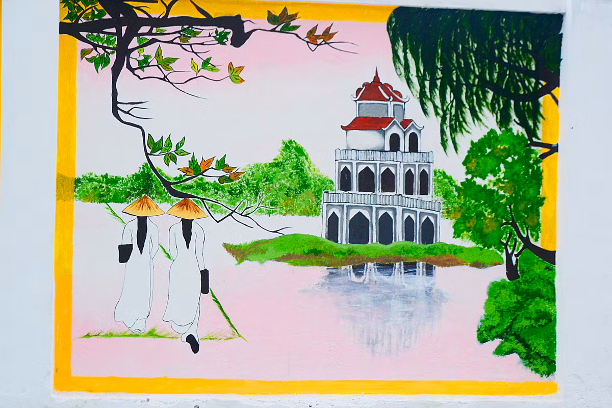 Điển hình như tháp Rùa Hồ Gươm.