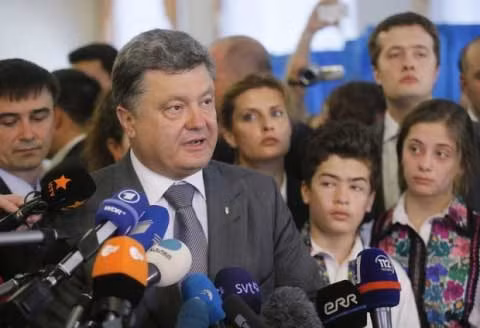 Tân Tổng thống Ukraine Petro Poroshenko.