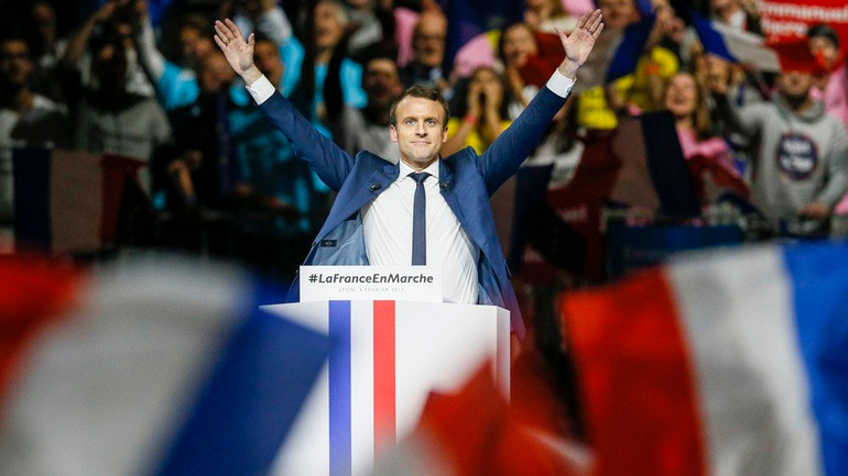 Đương kim Tổng thống Pháp Emmanuel Macron tái đắc cử (Ảnh: The Atlantic).