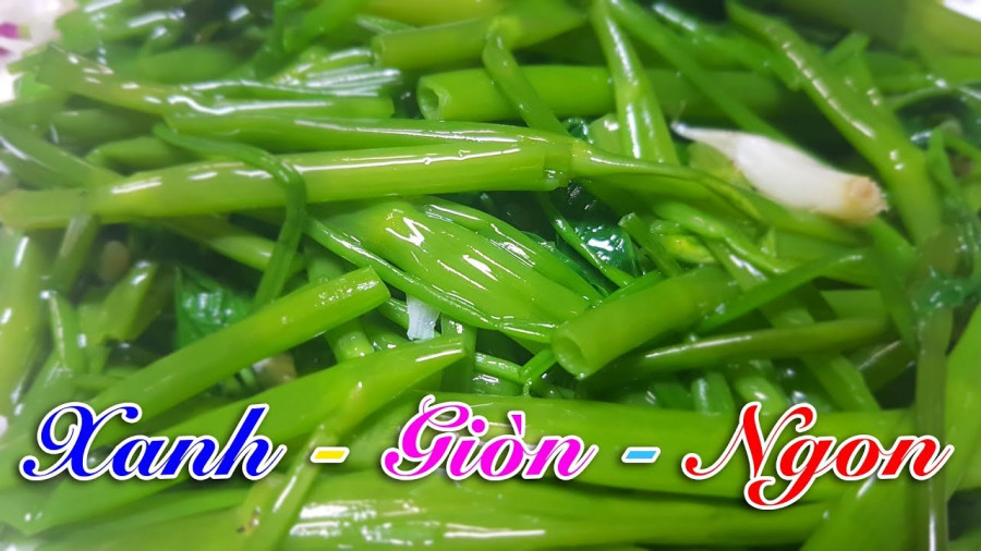 Cho thêm thứ này xào rau muống xanh mướt ngọt giòn Cho them thu nay xao rau muong xanh muot ngot gion