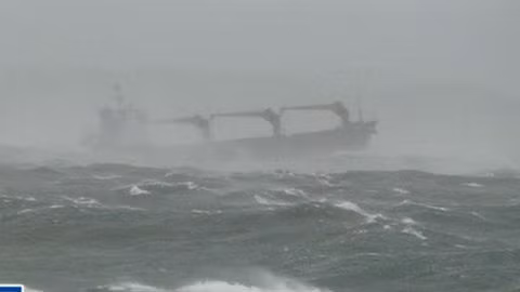 Chiếc tàu mang quốc tịch Panama bị chìm ở Hàn Quốc.