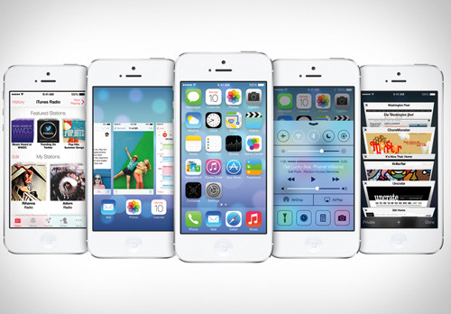 Giao diện làm việc của iOS 7 - Ảnh: Apple