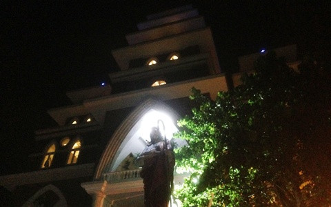 Giáo xứ Tân Lập, nơi xảy ra vụ tai nạn.