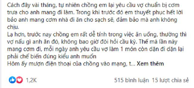 Chong dat hang vo nau com cho bo va cai ket khi bi phat hien