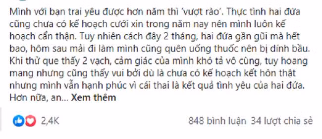 Ban gai co bau, chang trai giao keo 