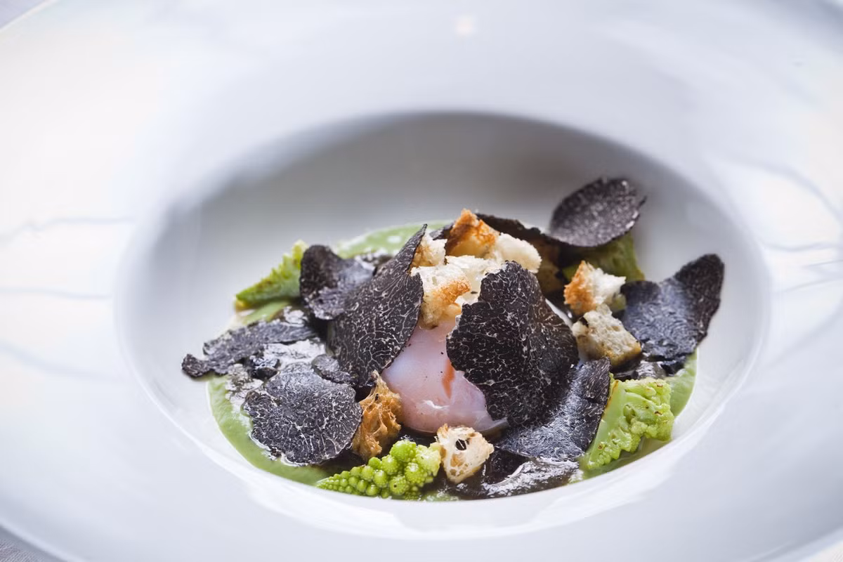  Nấm truffle đen: Loại nấm đắt đỏ này có chứa androstenol, một tiết tố tự nhiên được cho là có thể tăng ham muốn ở nam giới theo một số nghiên cứu. Nấm thường được bào mỏng và rắc lên các món ăn khác để tăng hương vị thơm ngon. Ảnh: Four-magazine.