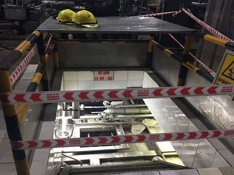 Mot cong nhan tu nan trong bon chiet nuoc Cong ty Vedan