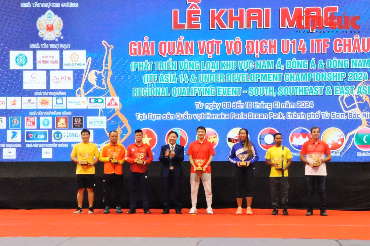 14 doan tham du Giai quan vot vo dich U14 ITF chau A