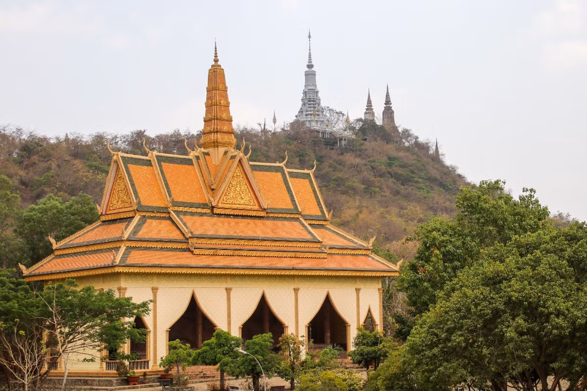 Trong khoảng 250 năm, cố đô Oudong là nơi cư ngụ của các vị hoàng đế Khmer, trước khi thủ đô của Campuchia được chuyển về Phnom Penh vào năm 1866. Ảnh: TravelArk 2.0.