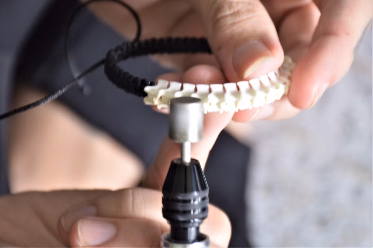 Nghề 'độc', làm trang sức từ… xương rắn của chàng trai Cà Mau ảnh 3