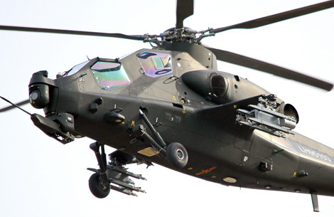 Trực thăng Z-10 mang lượng vũ khí lớn phù hợp tấn công mục tiêu nhỏ.