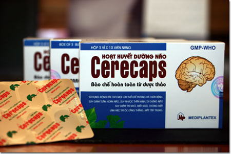 Hoạt huyết dưỡng não Cerecaps.