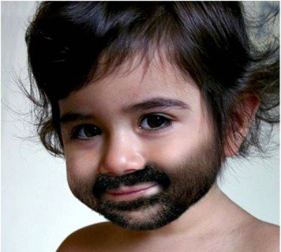 Cậu chàng thật ra dáng với bộ râu của những chàng trai Hồi giáo.