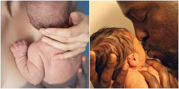 Cảm xúc lần đầu tiên của người cha dành cho con.