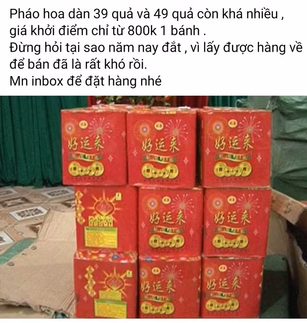 Cac loai phao hoa ban tran cho mang, gia chi tu 49.000 dong