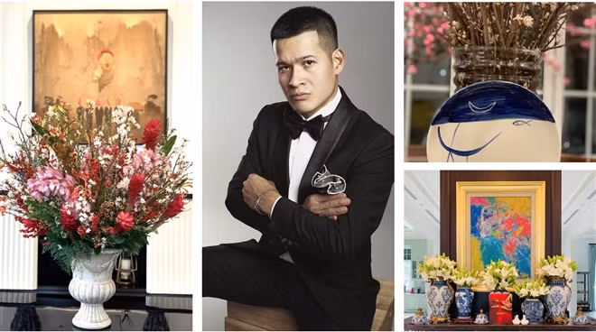  Đạo diễn Việt Tú là người cực kỳ mê hoa. Anh thể hiện đam mê hoa và nghệ thuật rất tinh tế trong không gian sống của gia đình mình.