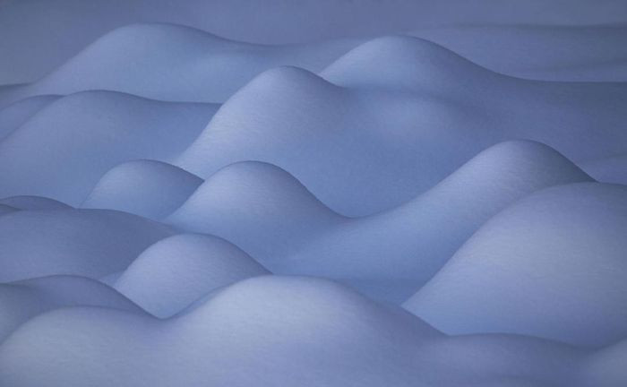 Những đụn tuyết độc đáo trong Công viên Quốc gia Retezat, Romani.